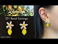 How to Make Lemon Bead Earrings