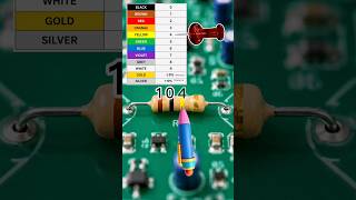 100  kilo Ohm's Resistor ⚡⚡ #electronics #tech #viral #shorts video ⚡❤️❤️