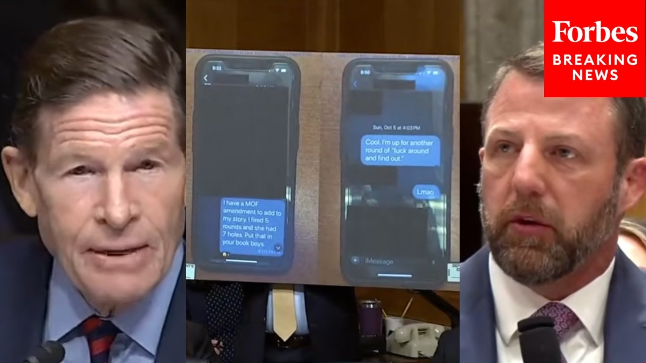 Richard Blumenthal Shows Markwayne Mullin Texts From ICE Agent Bragging  About Shooting U.S. Citizen