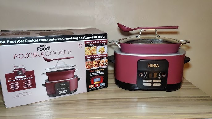 Ninja MC1001 Foodi PossibleCooker PRO 8.5 Quart Multi-Cooker, with 8-in-1  Slow Cooker, Dutch Oven, Steamer & More, Glass Lid & Integrated Spoon,  Nonstick, Oven …