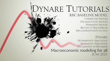 RBC Baseline Model in Dynare: Deterministic vs Stochastic Simulations