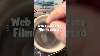 Web Fluid Test video Filming started #spiderman #engineering