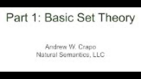 Set Theory: a Foundational Concept in Semantic Modeling