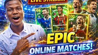 🔥 EPIC ONLINE MATCHES! ⚽ Ronaldinho, Gerrard &amp; Shevchenko Showdown | JOE LIVE STREAM 🇬🇭