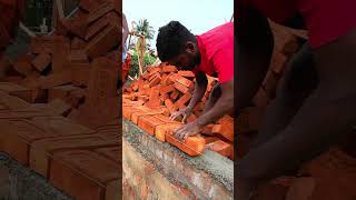 Construction of sill level brick work #shorts