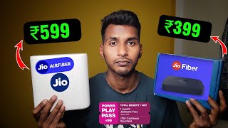 Jio Fiber vs Jio AirFiber 🛜 - Jio Fiber ₹399 Plan Total Cost 2026 | Unlimited DATA JioHome 