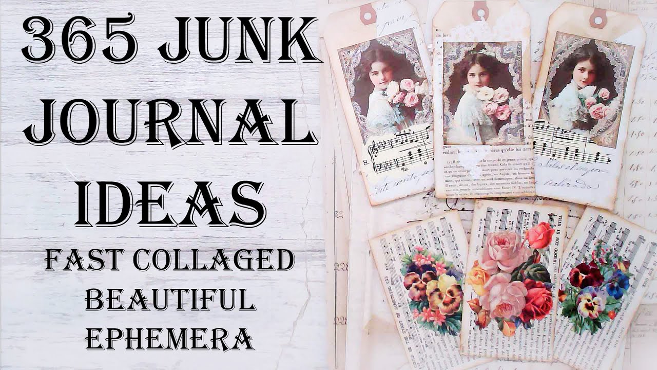 Fast & Easy Layered DIY Ephemera Ideas Junk Journal Mass Make Scrapbook ...