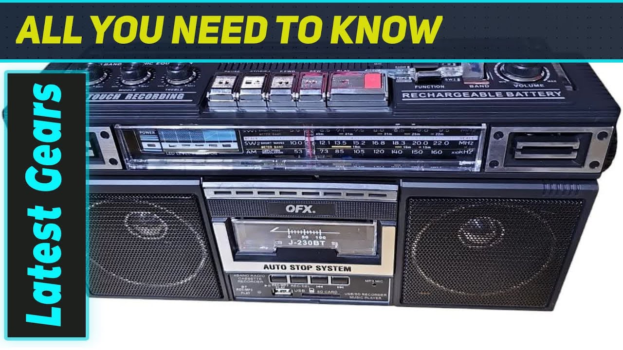 QFX Rechargeable Cassette Boombox: The Ultimate Retro Bluetooth Radio?