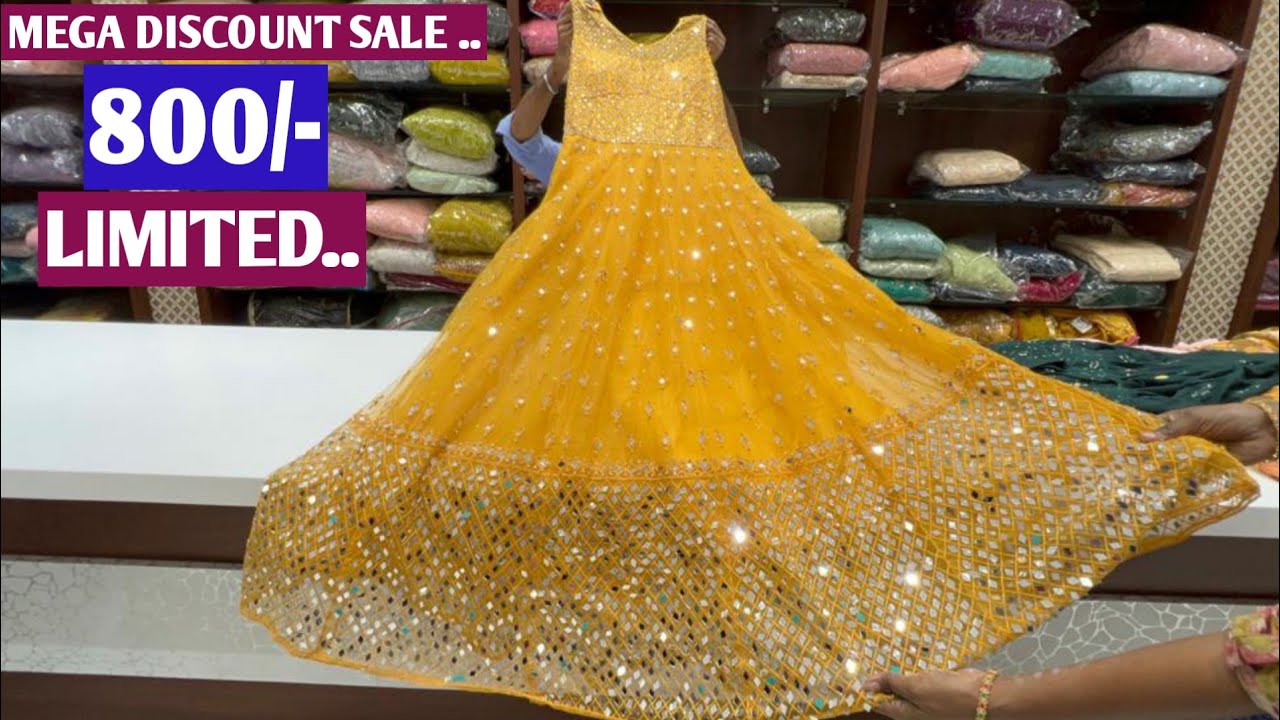 Bumper sale price most trending longfrocks croptops lehangas halfsarees