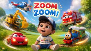 Zoom Zoom Cars & Trucks 🚗 Fun Vehicle Sounds Song for Toddlers screenshot 3