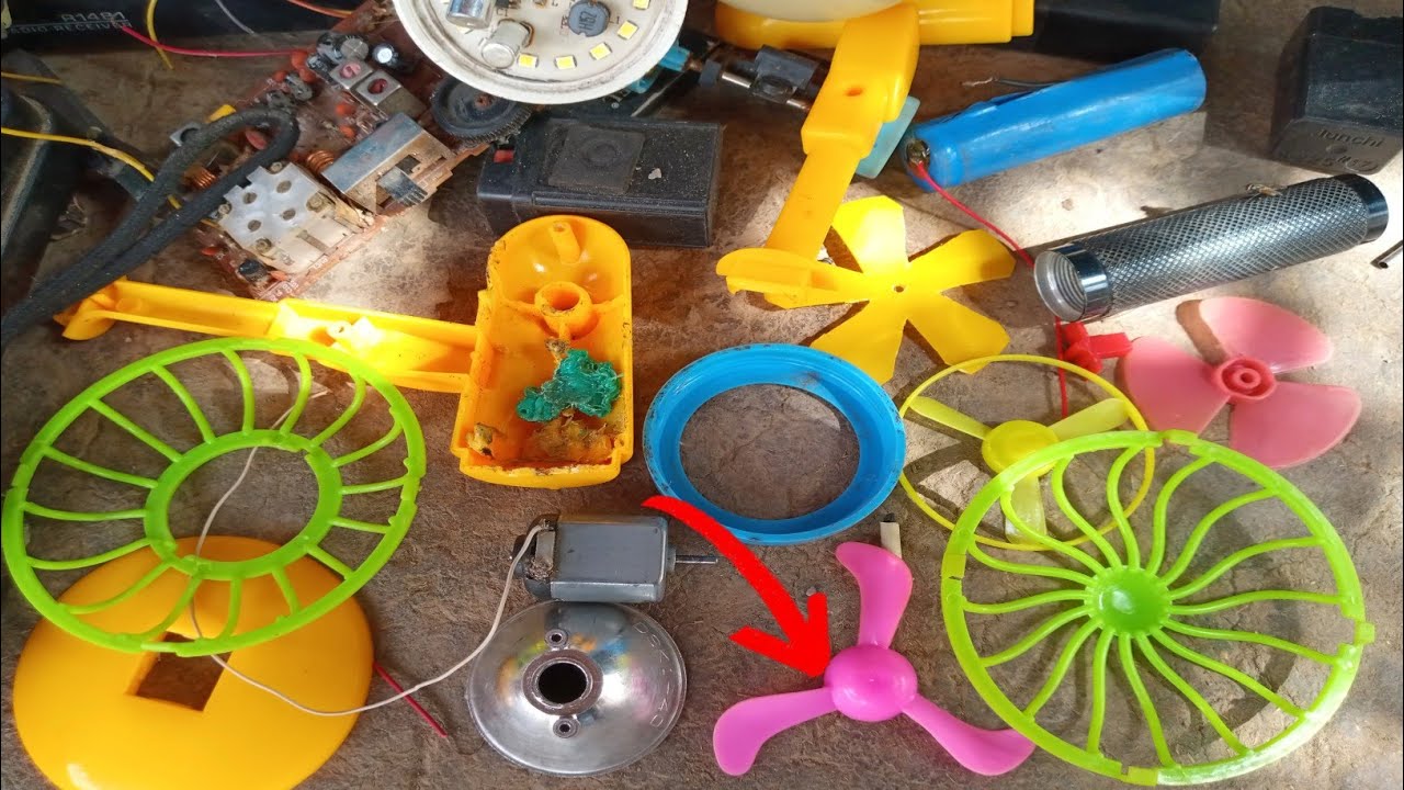 How to make awesome ideas using dc motor fan || making mini solar panel hand fan