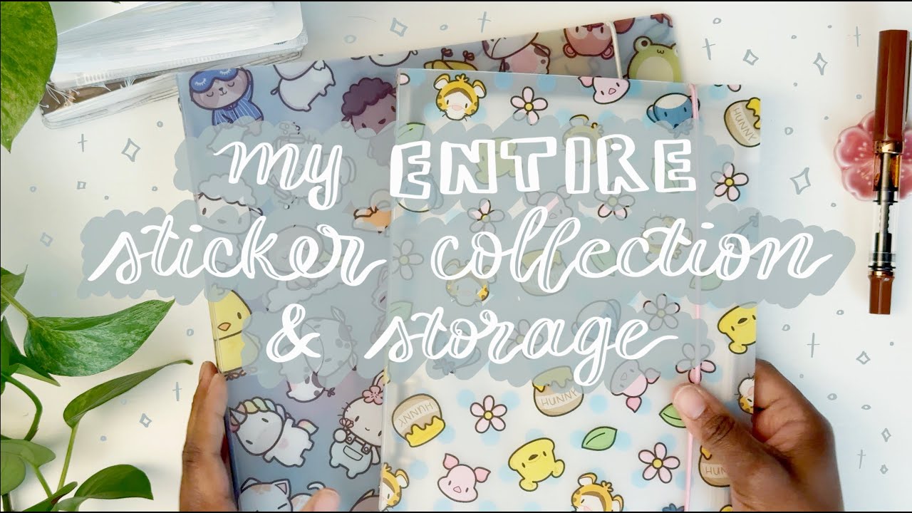 Вся моя коллекция наклеек + место для их хранения | Включая альбомы с наклейками из детства! 🌈🦄