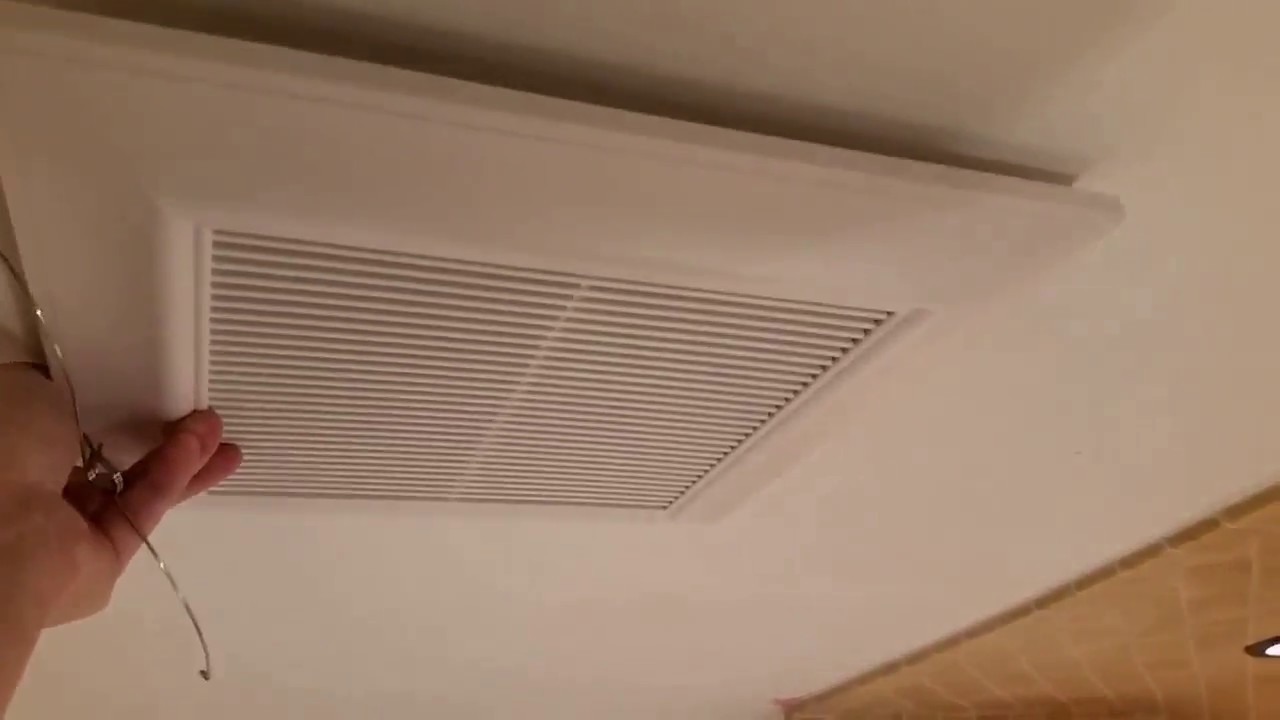 Bathroom Ceiling Fan Exhaust Cover Replacement SOLVED