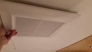 Bathroom Ceiling Fan Exhaust Cover Replacement SOLVED!!!
