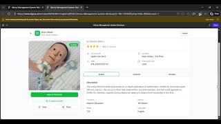 Library Management System model using figma