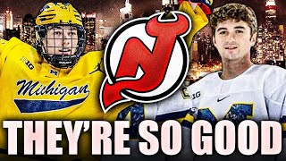 These Devils Prospects Are SO GOOD (Luke Hughes & Seamus Casey, Michigan Wolverines) New Jersey NHL