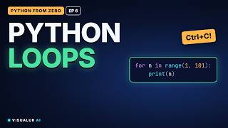 Python Loops: for, while & break (and Endless Loops) | Python from Zero #6