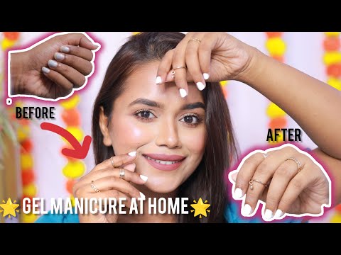 🥵🙀TRYING GEL MANICURE AT HOME?!?!😱😨FIRST TIME EVER! 🥴🤫😰PASS OR FAIL GUYS? 😲😱MOUSUMI KUNDU