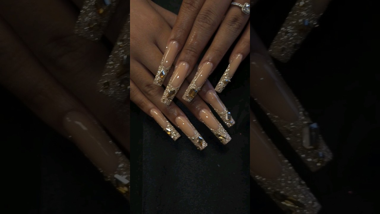 bad girl nails bling nails art design 🌈 ✨️