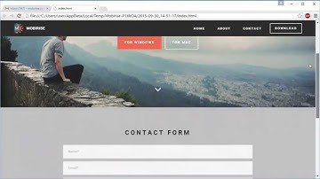 Contact Forms - Mobirise Site Builder Software v2.0