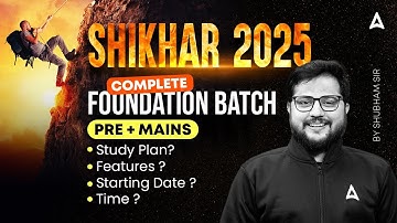 SHIKHAR 2025 | Complete Foundation Batch for Pre + Mains | All Bank Exams | Reasoning By Shubham Sir