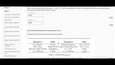 NPTEL Fiber Optic Communication Technology Week 5 Assignment 5 August 2024
