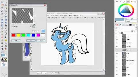 How to color a B&W image using The GIMP part 2
