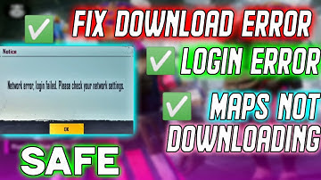 How To Fix Maps Not Download Error | PUBG Mobile Login Failed Network Error | Clothes Not Showing