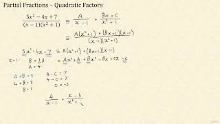 5 - Partial Fractions - Quadratic Factors | CIE A Level Pure Mathematics 2 & 3 screenshot 2