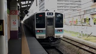 【特急あずさE353系＆中央本線211系】甲府駅発車
