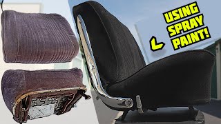 55 YEAR OLD Seat Restoration Using SPRAY PAINT!!!  1965 GTO Project 1