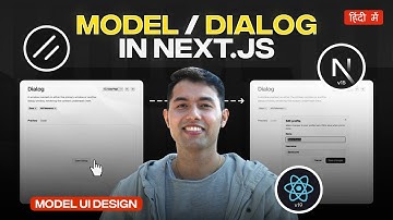 Modal in Next.js & React🔥Create a Dialog Component with Shadcn UI