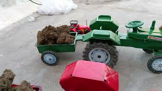 Mini tractor me kicked or Mitti loading Ki Gadi me