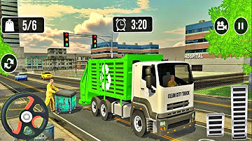Real Garbage Truck: Trash Cleaner Driving - City Cleaner - Android Gameplay FHD
