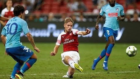 Emile Smith Rowe scores a stunner for Arsenal against Atletico Madrid   here's what fans are