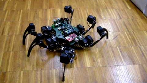 Auto adaptable walking robot with genetic algorithm