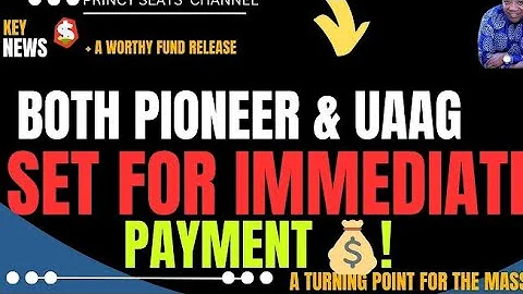 UAAG:  CELEBRATE OUR FORTHCOMING DISBURSEMENT ALERT | SEE DETAILS  | SHARE WIDELY 