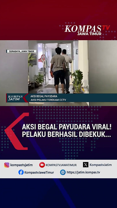 Aksi Terekam CCTV! Pelaku Begal Payudara Ditangkap #shorts #begal #videoviral #cctv #surabaya