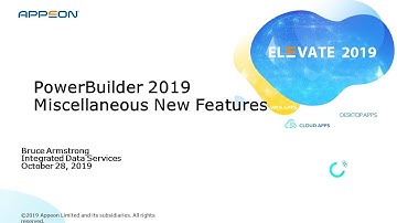 Miscellaneous New Features in PowerBuilder 2019