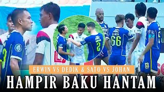 NGAJAK ADU MEKANIK SEPANJANG LAGA !! Deretan Momen Emosional di Laga Persib vs Arema di Liga 1