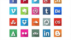 Free Flat Social Media Icons Sets For Download 2015