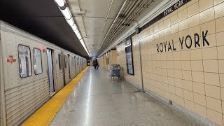 TTC Subway Train Ride From Old Mill To Royal York Station