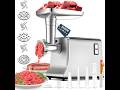 Electric Meat Grinder【3500W Super Motor】【3 Sets SUS304 Blade &amp; Plate】Kubbe Kit,