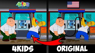 4kids Censorship in Family Guy (The Simpsons Ep)