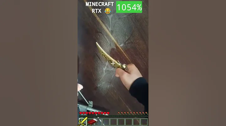 Minecraft RTX OFF vs Minecraft RTX 54% vs Minecraft RTX 1054% | Wait for it #Shorts #Minecraftshorts