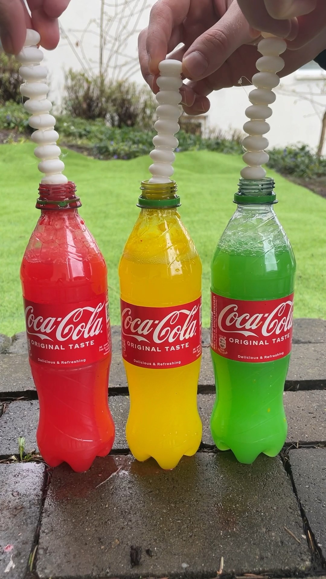 Coca Cola, Fanta, Sprite und Mentos Experiment | #Shorts