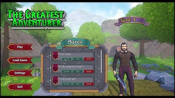 The Greatest Adventurer - Main Menu & Better UI & Saving system