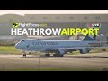 Heathrow airport live  evening of saturday 20th april 2024