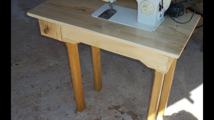 Como hacer mesa, para maquina de coser fácil. 