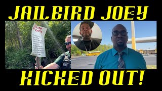 Frauditor Jailbird Joey Trespasses on School Property & Kicked Out!